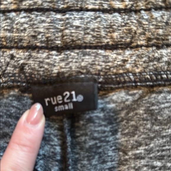 Gray Full-Length Sweatpants with Textured Look - Picture 2 of 3